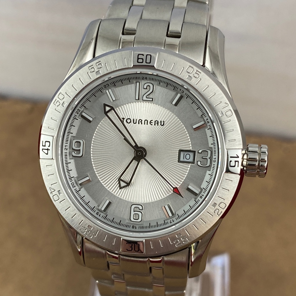 Tourneau Designed Swiss Watch Silver Tone Nibnt